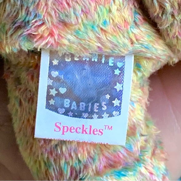 2000 4403 Speckles Internet “e” Teddy Bear Ty Store Exclusive Beanie Baby MWMT - Picture 8 of 9